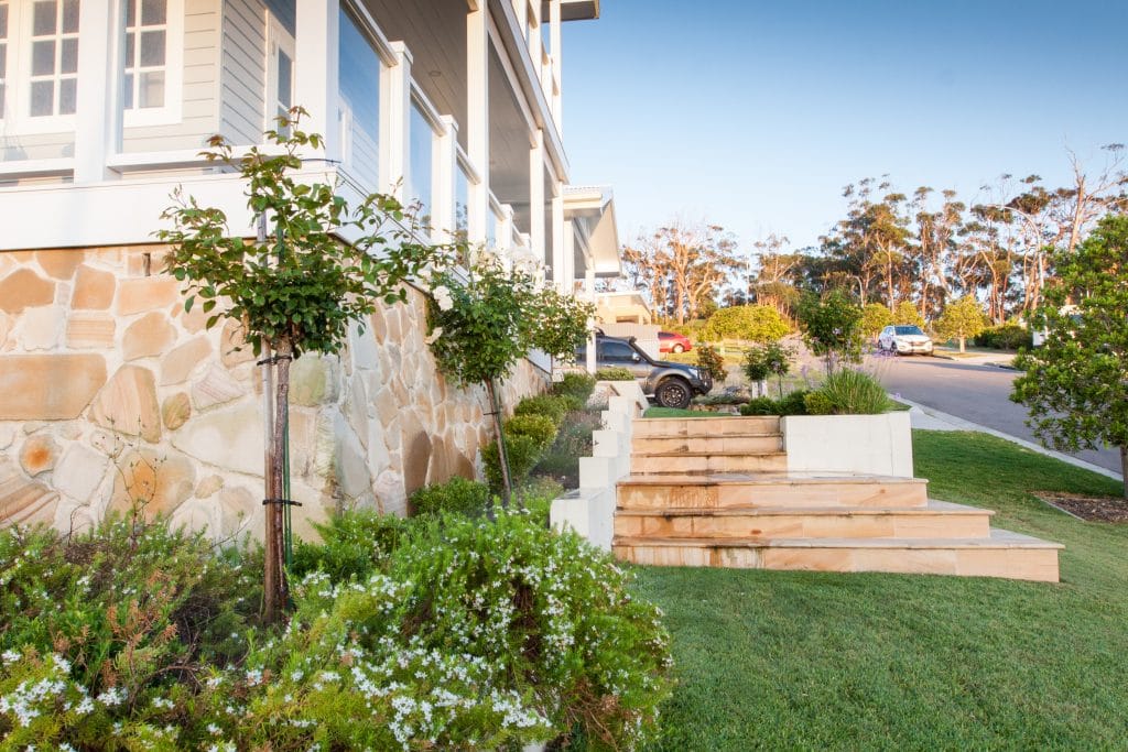 Hamptons Formal Landscape Design Port Stephens