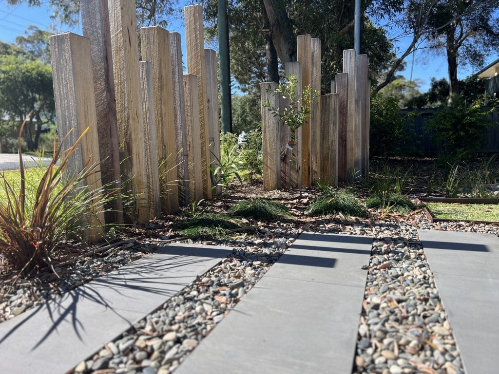 Rustic Coastal Native Garden Design, Hawkes Nest, Mid North Coast